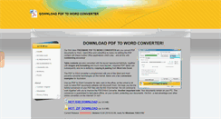 Desktop Screenshot of downloadpdftowordconverter.org