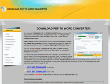 Tablet Screenshot of downloadpdftowordconverter.org
